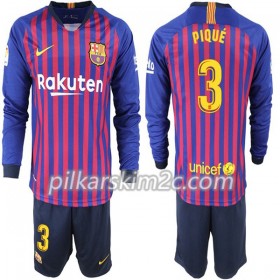 Koszulka FC Barcelona Pique 3 Dziecięca Główna 2018-2019 - Koszulki Piłkarskie(L/S)